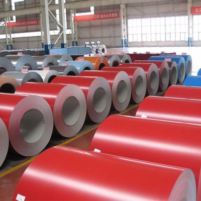 Red Ral 3005 Prepainted Galvanized Steel Coils 0.12mm Color Coated 1250mmSteel structure plant, airport, warehouse, etc