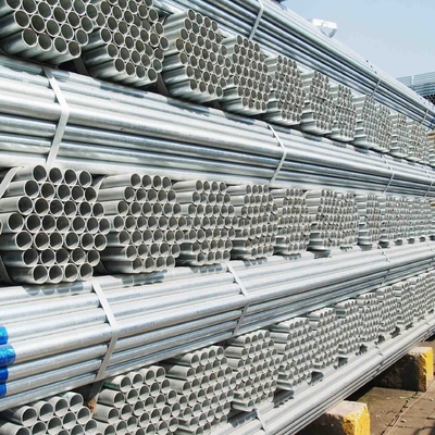 JIS SPHC Galvanized Welded Gi Steel Pipe Hot Dipped Galvanized 500g/M2